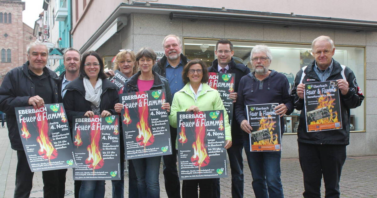 Lange Einkaufsnacht: Eberbach ist wieder "Feuer und Flamme ... - Rhein-Neckar Zeitung