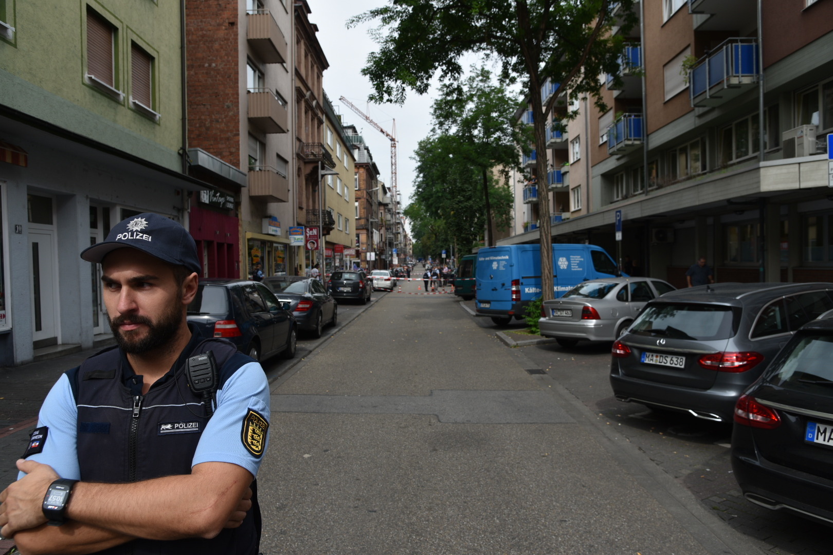 Mannheim: Polizei schießt auf mit Messer bewaffneten Randalierer