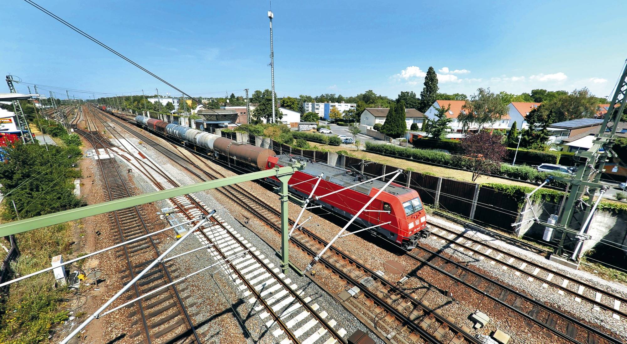 Riedbahnstrecke Mannheim Lärmsanierung unter Vorbehalt