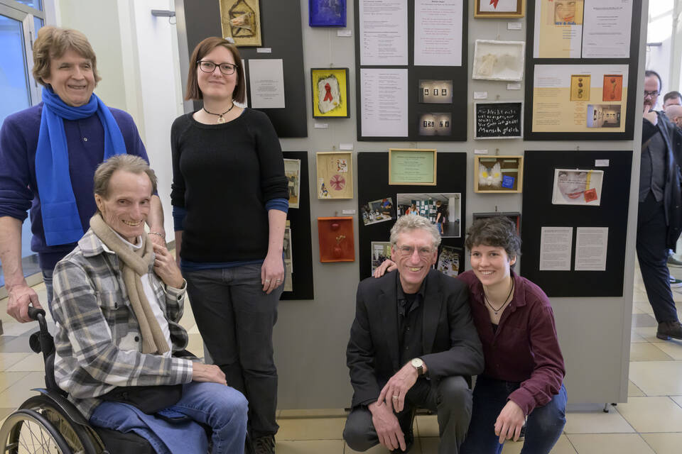 Heidelberg Ausstellung der "AIDSHilfe" im Rathaus Heidelberg