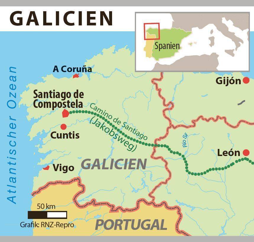 Galicien Die Region Ist Vor Allem Durch Den Jakobsweg Bekannt Reise Rnz